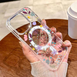 AKABEILA | Transparent Magnetic Phone Case For iPhone 17 Pro Max 16 13 11 15 14 12 Air 17Promax 16promax Silicone Shockproof Funda Cover