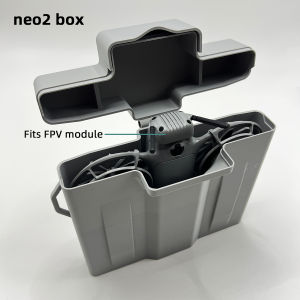 Fits FPV Module Shockproof Hard Case for DJI Neo 2 3D Printed Waterproof Custom Storage Box for Drone & Accessories