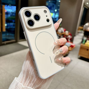 szhaiyu | Luxury Matte Silicone Shockproof Phone Case for IPhone Air 17 16 15 14 13 12 Pro Max for Magsafe Magnetic Wireless Charge Cover