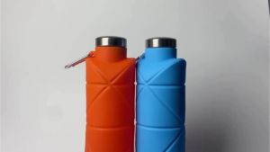 OUTDOORMORE 700ML Silicone Foldable Water Bottle Sport Folding Drinking Collapsible Travel Bottles