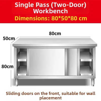 304 Thickened Stainless Steel Kitchen Storage Cabinet