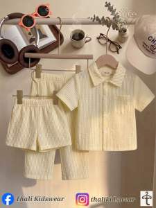 Thali Kids 3 in 1 Sets | Polo+ Pants+ Shorts Terno