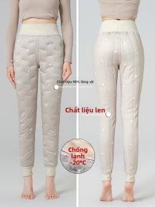 MiiOW | Quần lót lông vũ chống lạnh cho nữ cạp cao mùa đông 2025 Quần lót cotton ấm áp mới Quần lót lót lông vũ dày