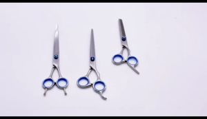 5 Pcs Pet Grooming Scissors Kit Pet Hair Cutting Barber Tools Set Curved Dog Cat Grooming Scissors