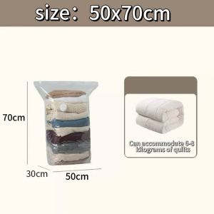 OLEVO | Large Vacuum Plastic Bags for Clothes Blankets Easy To Compress No Pump Necessary Great Storage Solution for Travel
