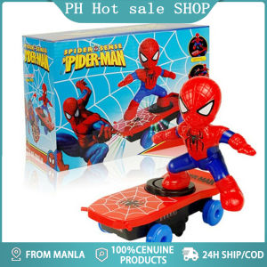 Original Super Hero Spider Mans Car Toys Stunt Scooter Toy Cartoon Model
