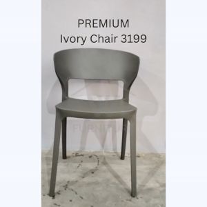 Wfurniture Nordic Ivory Chair PP Chair Plastic Chair Dining Horn Chair Cafe Chair Kerusi Kafe kerusi kedai makan mamak