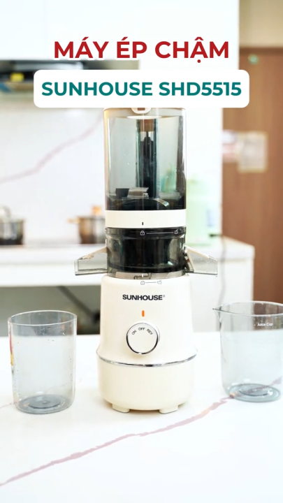 [ƯU ĐÃI 2 TẦNG VOUCHER] Máy ép chậm SUNHOUSE SHD5515 - Làm kem mịn Công ...