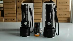 Senter Super Terang LED Flashlight USB Rechargeable XLML2 - Outdoor Lighting Tactical Torch USB Rechargeable Waterproof Ultra Bright Lamp