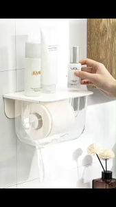 Chor Chang กล่องพลาสติกใส่กระดาษทำความสะอาด (ทิชชู) - แบบม้วนหรือแผ่น - ใช้สติ๊กเกอร์กาวในการติดไม่ต้องเจาะผนัง