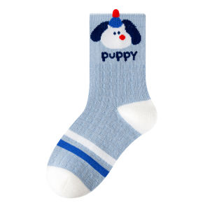 MiiOW | Breathable Thin Cotton Socks For Boys Mid-Calf Children Summer Socks Comfortable No-Cuff Design Polyester And Spandex Blend