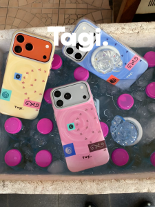 Tagi. Jelly Freeze Spiral Magnetic Phone Case / Jelly Freeze Conch Phone Holder