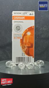 [SATUAN] Bohlam Senja Osram W10W T10 10 Watt Asli lampu bening kuning
