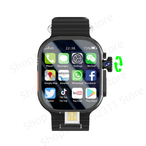 S10 Ultra MAX Smartwatch 4G 5G Android 10.0 System Rotary camera 256GB ROM App Store WiFi GPS SIM card 2.26 Amoled Smart Watch