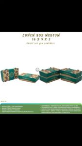 Paper Lunch Box Medium Lunch Box Medium Kraft 265 Gsm (Isi 50 Pcs / LB1K152)