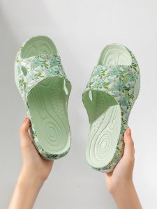 Veblen Womens Summer Slippers Home Anti-Slip Bathroom Bathing Soft Bottom Silent Antibacterial Large Size Flip Flops