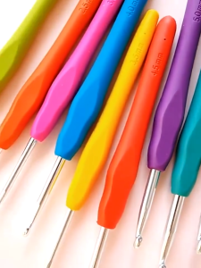 Hakpen Handle Silicon / Jarum Rajut ukuran 2mm - 10mm MG004