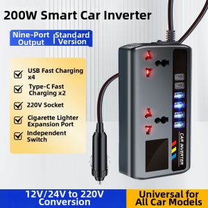 BAIJUYICHESHI | Multi-Function Car Inverter 24v12v to 220V Power Converter
