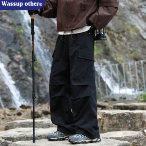 Waterproof Trousers for Men Loose Fit Wide Leg