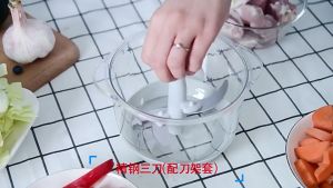 1.5L Kitchen Household Manual Multi-function Garlic Chopper Meat Grinder Onion Grinder Hand Blender 手动按压打蒜器 厨房绞肉机 料理机