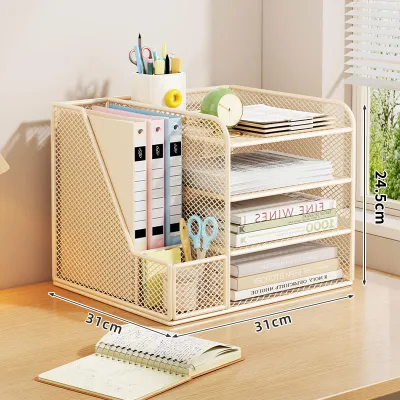 evesigar | Kệ Để Tài Liệu Đa Năng Nhiều Tầng Kim Loại Cho Văn Phòng Và Học Tập