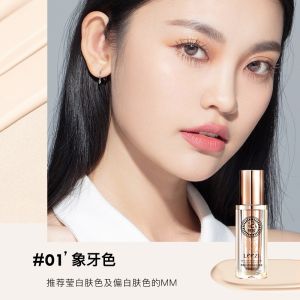 Leezi Birds Nest Long-Lasting Foundation Liquid Không Phai Chống Thấm Nước Che Khuyết Điểm Lỗ Chân Lông Da Dầu Da Khô