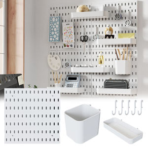 1Pc or 1set Wall Shelf Pegboard Display DIY Pegboard Kit Hole Board For Wall Panels Home Decor Hanging Shelf Decoration