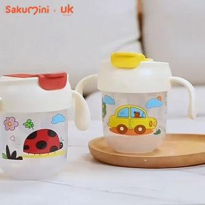 Sakumini Children Training Sippy Kids Straw Cup Bottle Botol Minum Anak Bayi dengan Sedotan