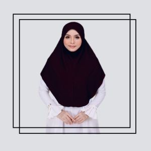 Tudung Sarung Hitam Dan Putih Denim Awning Lembut Size S/ M /L/XL/2XL/3XL/5XL