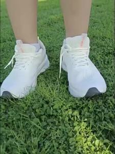 Breathable Boys White Running Shoes