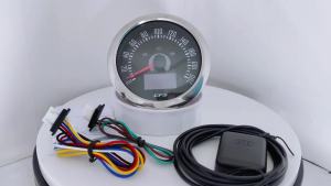 ELING 85mm GPS Speedometer 0-160MPH 200km/h with COG TRIP ODO Left Right Turn Light High Beam with 7 Colors Backlight