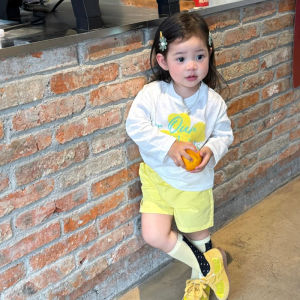 White Sun Protection Clothes for Girls Summer Thin Casual Loose Long Sleeve T-shirts Childrens Wear Top Trendy T for Kids