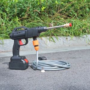 【SKIT】20000mah 48VF/30000mah 88VF/50000mah 128VF Cordless High Pressure Water Jet Spray Gun Washer Sprayer FREE 13L Folding Pail Portable Wireless Foam Launcher Cleaner Washing Machine for Car Snow Wash Auto Home Bathroom Toilet Garden Aircon Cleaning