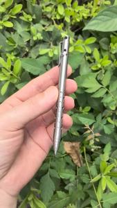 Titanium Alloy EDC Pen-Bolt Action Tactical Ballpoint Pen for Outdoor SurvivalPocket-Sized Multitool for Office & Business Gift