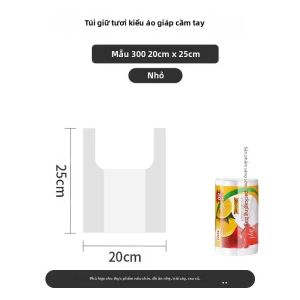 OUHOE | Túi Bảo Quản Thực Phẩm PE Cấp Thực Phẩm Dùng Trong Gia Đình 200/300/500 Chiếc Cuộn Dùng Được Trong Lò Vi Sóng Tủ Lạnh Của Ouhoe