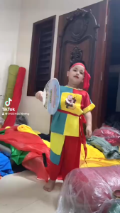 🍄[Trẻ Em - Người Lớn] Bộ Đồng Dao Kèm Khăn. Trang Phục Đồng Giao Biểu Diễn Múa Dân Gian