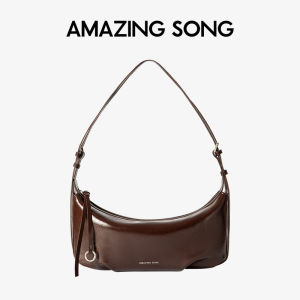 New Donut-Shaped Croissant Top-Grade Suede Womens Handbag