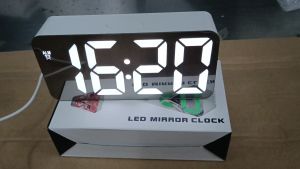 Sonifer Jam Meja Digital Angka LED Besar Digital Alarm Clock Mirror DS-3622X-MAX