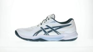 ASICS Men GEL-TACTIC 13 Indoor Court Shoes in White/Raw Indigo