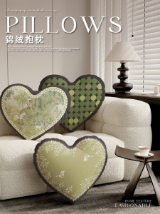 Gối Hình Trái Tim Pháp Sang Trọng Gối Sofa Phòng Khách Gối Đầu Giường Hình Trái Tim Cổ Điển Gối Hình Trái Tim Không Đều Đặn
