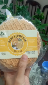 Bánh kẹp mè đen sữa dừa ít đường ít ngọt healthy Tân Phú Xuân gói 250gr-500gr