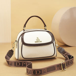 Kangaroo Brand Genuine Leather Online Influencer Pop Small round Bag 2024 New Arrival Fashion All-Match Shoulder Crossbady Handbag Women