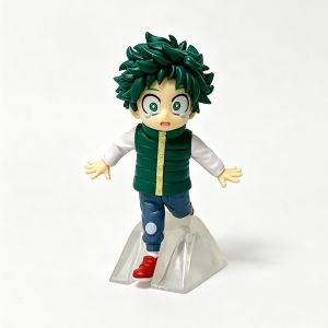 Bandai | My Hero Academia Childhood Q Version Figure Izuku Midoriya & Katsuki Bakugo Anime Ornament for Car & PC Case Bandai Prize Figu