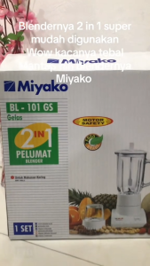MJS Blender kaca Miyako BL 101 gs TEBAL KUAT