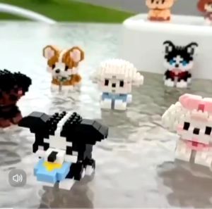 18 สไตล์ สัตว์เลี้ยง บล็อกตัวต่อ แมว หมา สัตว์เลี้ยง บล็อกตัวต่อ ตัวต่อ ของเด็ก ของเล่น