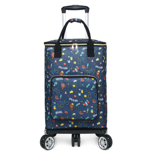 รถเข็นซื้อของพับได้ รถเข็นซื้อของแบบพกพาสำหรับใช้ในบ้าน รถเข็นพับได้แบบอเนกประสงค์สำหรับใช้ในบ้านที่เบาและสะดวกสบาย