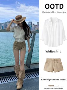 ZUKUN | Sun Protection Shirt Jacket Shorts Set