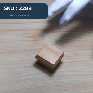 Tajima 2289 1PC 34MM Square Unfinished Wood Drawer Knobs Pulls Handles