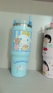 Botol Thermos Kartun 900ML Stainless Steel Insulated Water Bottle Large Capacity Leak-Proof School Kids 🧊