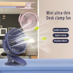 Portable Clip Fan USB Charge Battery 3 Level Fan Speed Table Mini Clip Cooling Fan Baby Stroller Clip Desktop Fan